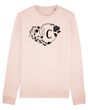 Litera C - negru Candy Pink