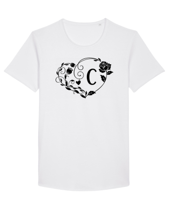 Litera C - negru White