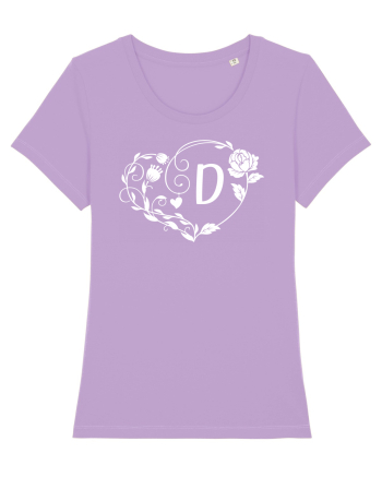 Litera D - alb Lavender Dawn
