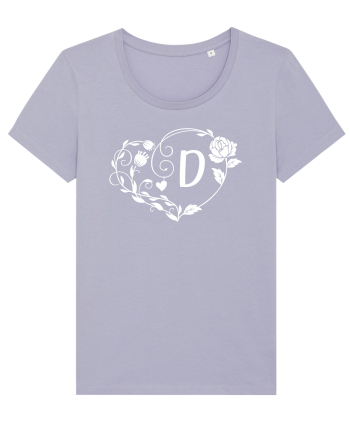 Litera D - alb Lavender