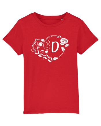 Litera D - alb Red