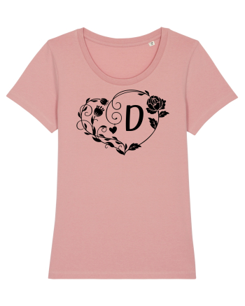 Litera D - negru Canyon Pink