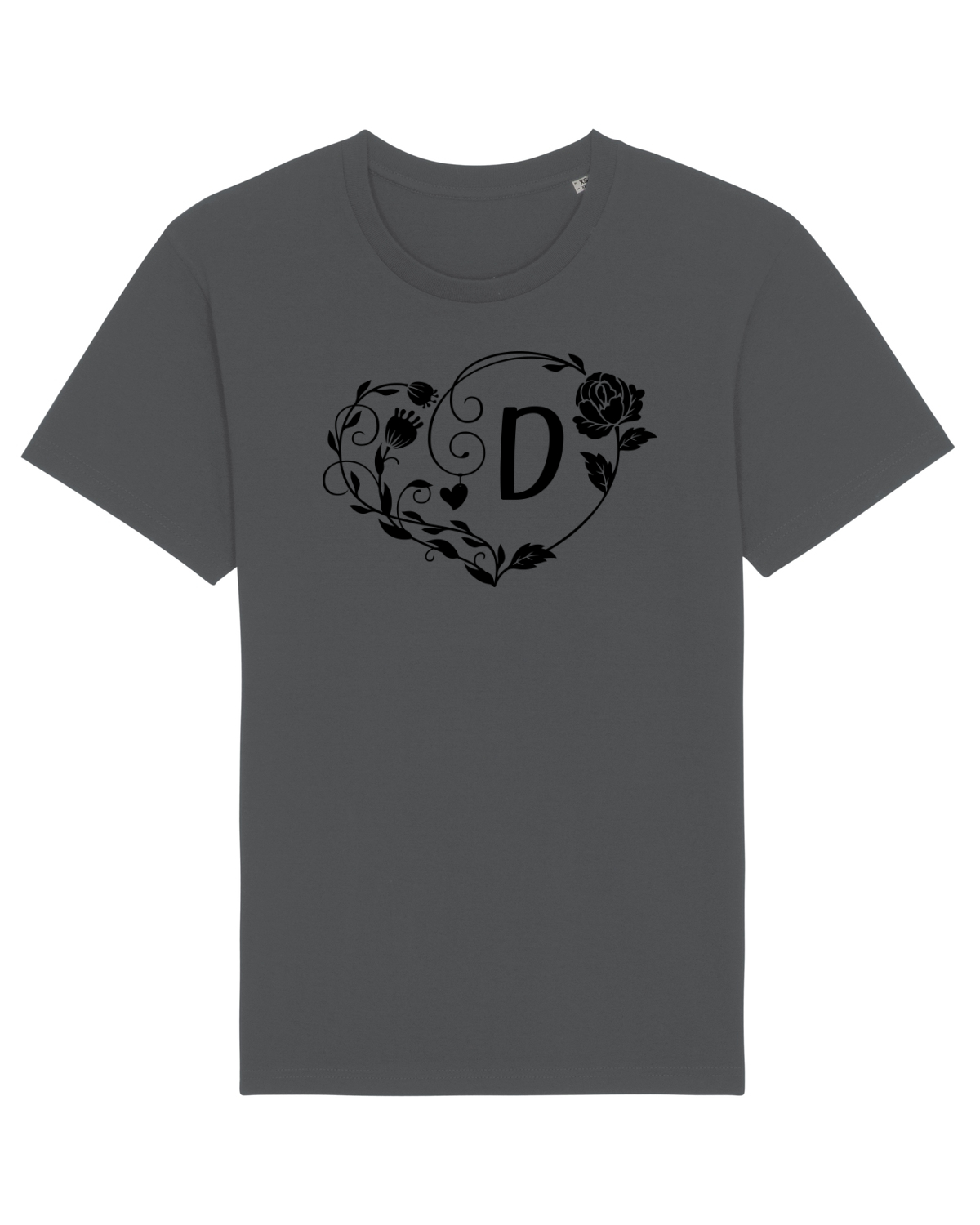 Tricou mânecă scurtă Unisex Rocker Anthracite
