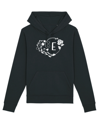 Litera E - alb Black