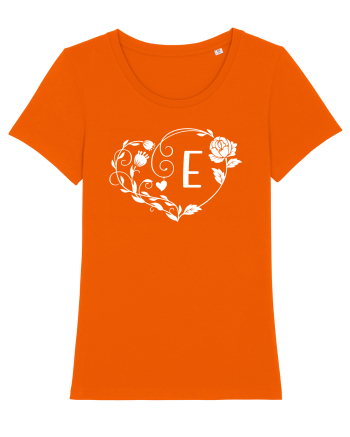Litera E - alb Bright Orange
