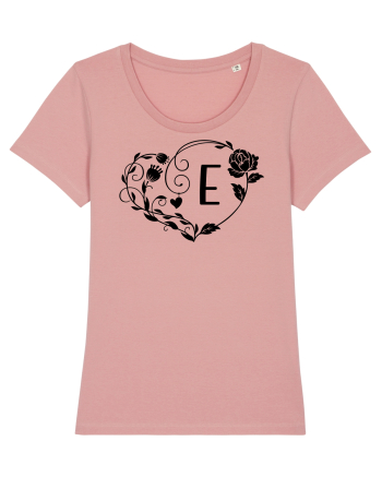 Litera E - negru Canyon Pink