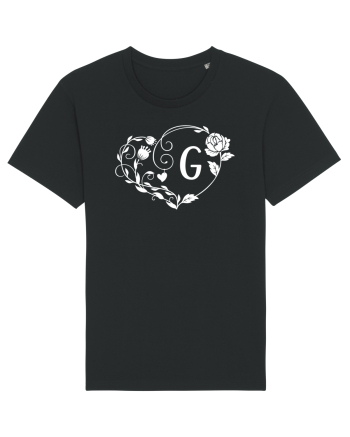 Litera G - alb Black