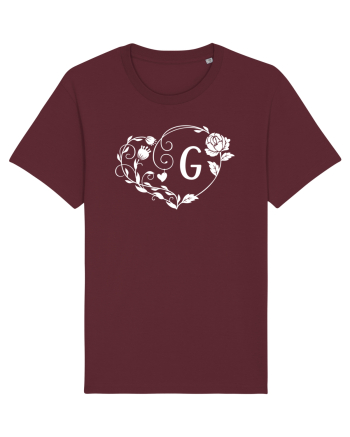 Litera G - alb Burgundy