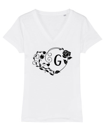 Litera G - negru White