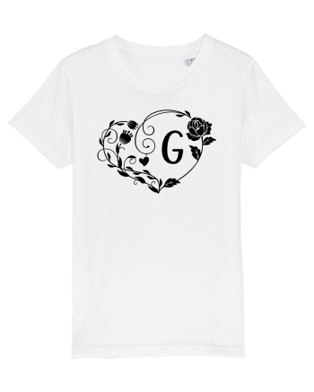 Litera G - negru White