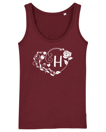 Litera H - alb Burgundy