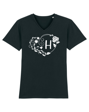 Litera H - alb Black