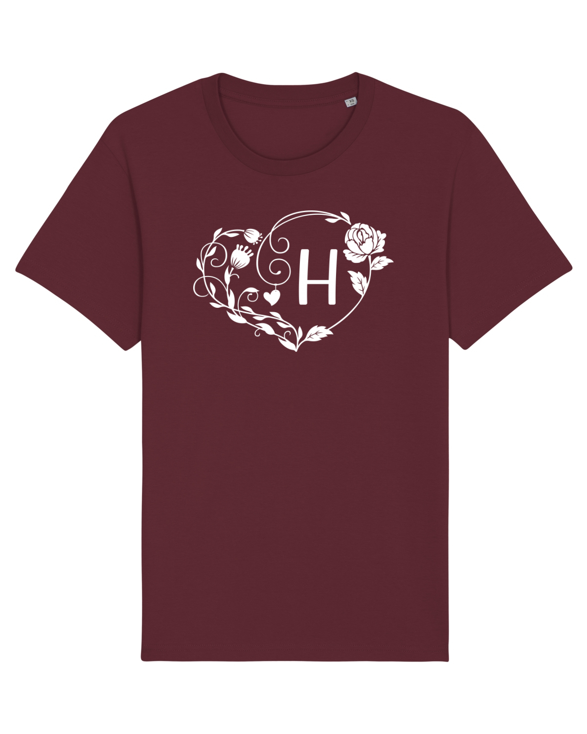 Tricou mânecă scurtă Unisex Rocker Burgundy