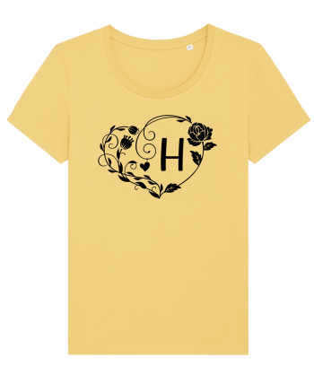 Litera H - negru Jojoba