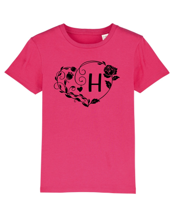 Litera H - negru Raspberry
