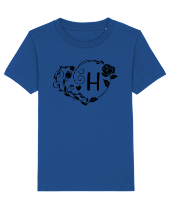 Litera H - negru Majorelle Blue