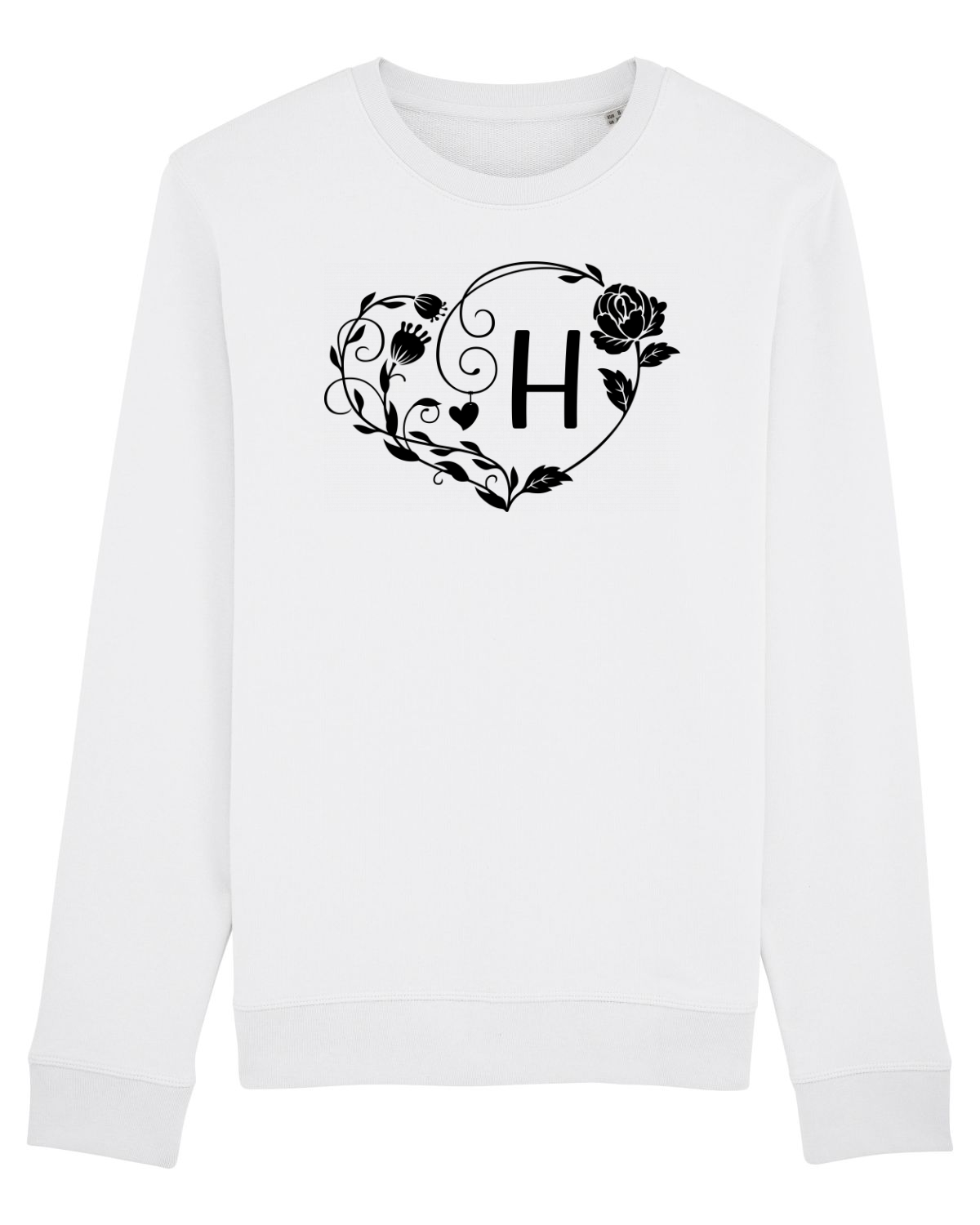 Bluză mânecă lungă Unisex Rise White