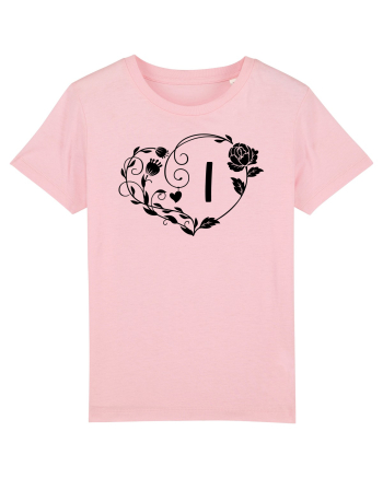 Litera I - negru Cotton Pink