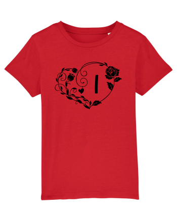 Litera I - negru Red