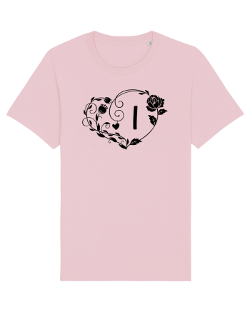 Litera I - negru Cotton Pink