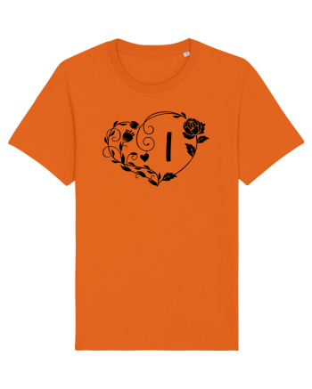 Litera I - negru Bright Orange