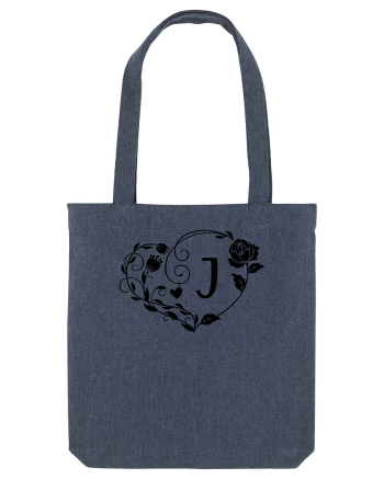 Litera J - negru Midnight Blue