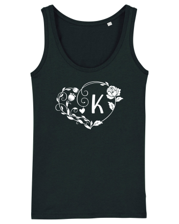 Litera K - alb Black