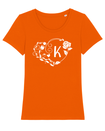 Litera K - alb Bright Orange