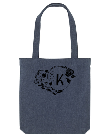 Litera K - negru Midnight Blue