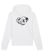 Litera K - negru Hanorac Unisex Drummer