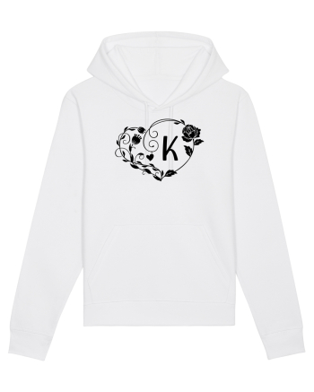 Litera K - negru White