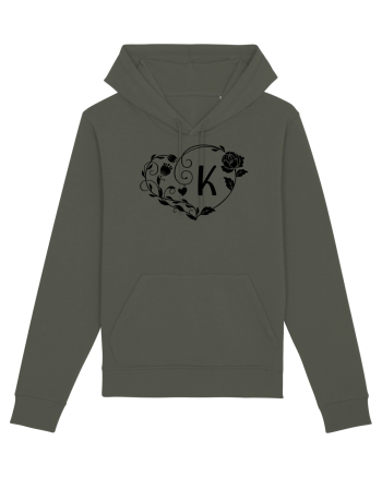 Litera K - negru Khaki