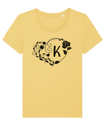 Litera K - negru Jojoba
