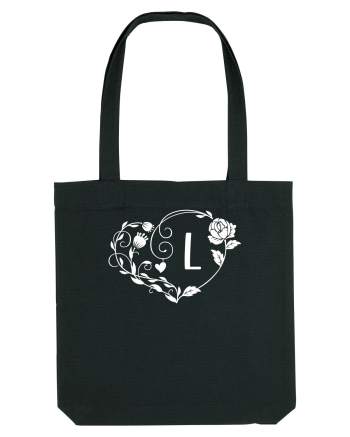 Litera L - alb Black