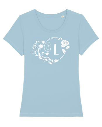 Litera L - alb Sky Blue