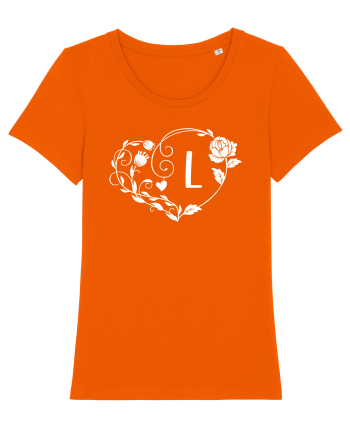 Litera L - alb Bright Orange