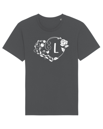 Litera L - alb Anthracite