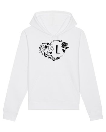 Litera L - negru White