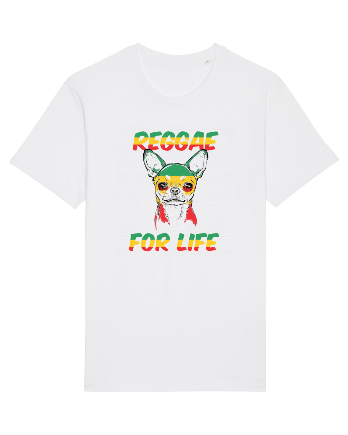 Tricou mânecă scurtă Unisex Rocker White