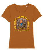 Un boboc de montaniardă Tricou mânecă scurtă guler larg fitted Damă Expresser