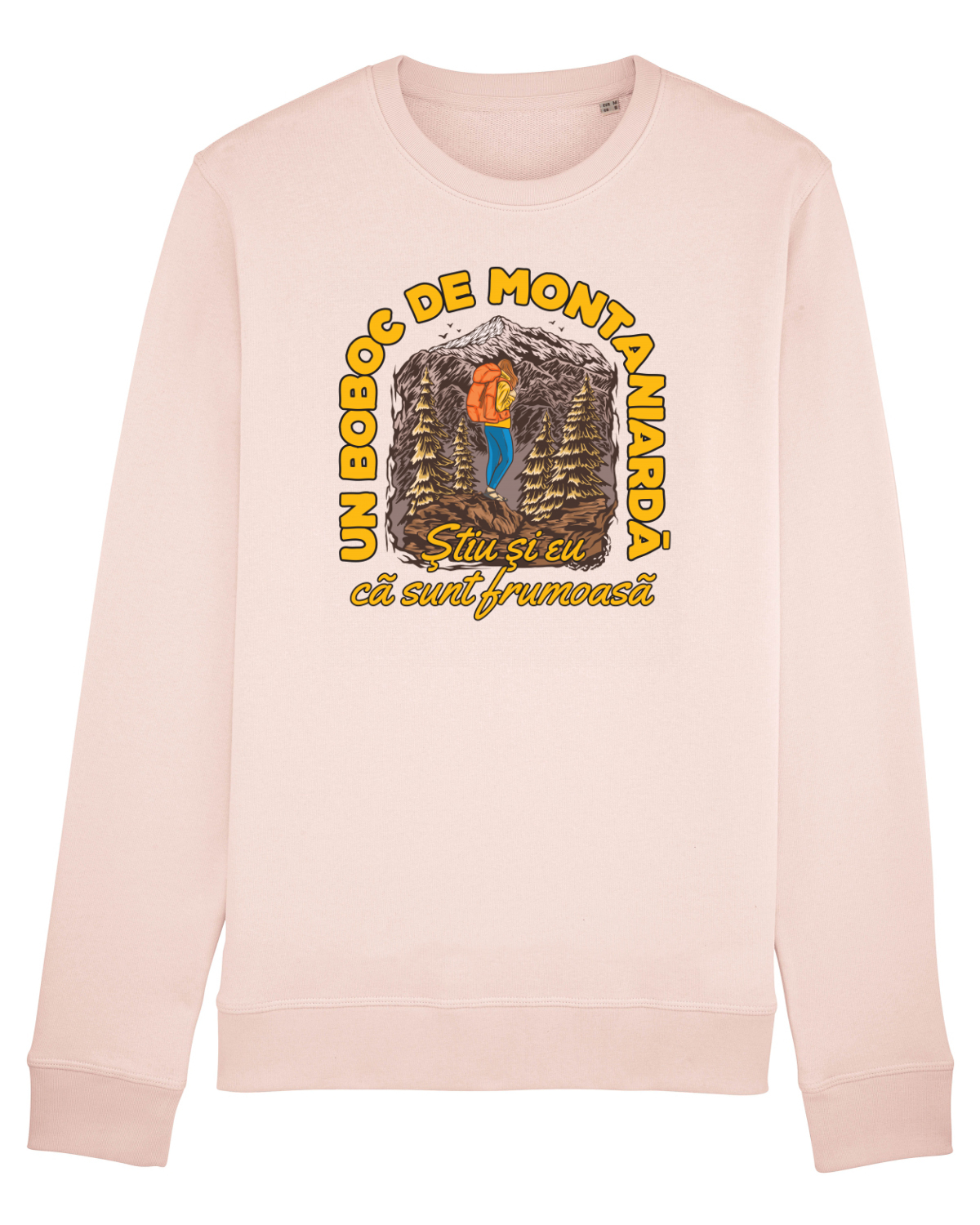 Bluză mânecă lungă Unisex Rise Candy Pink