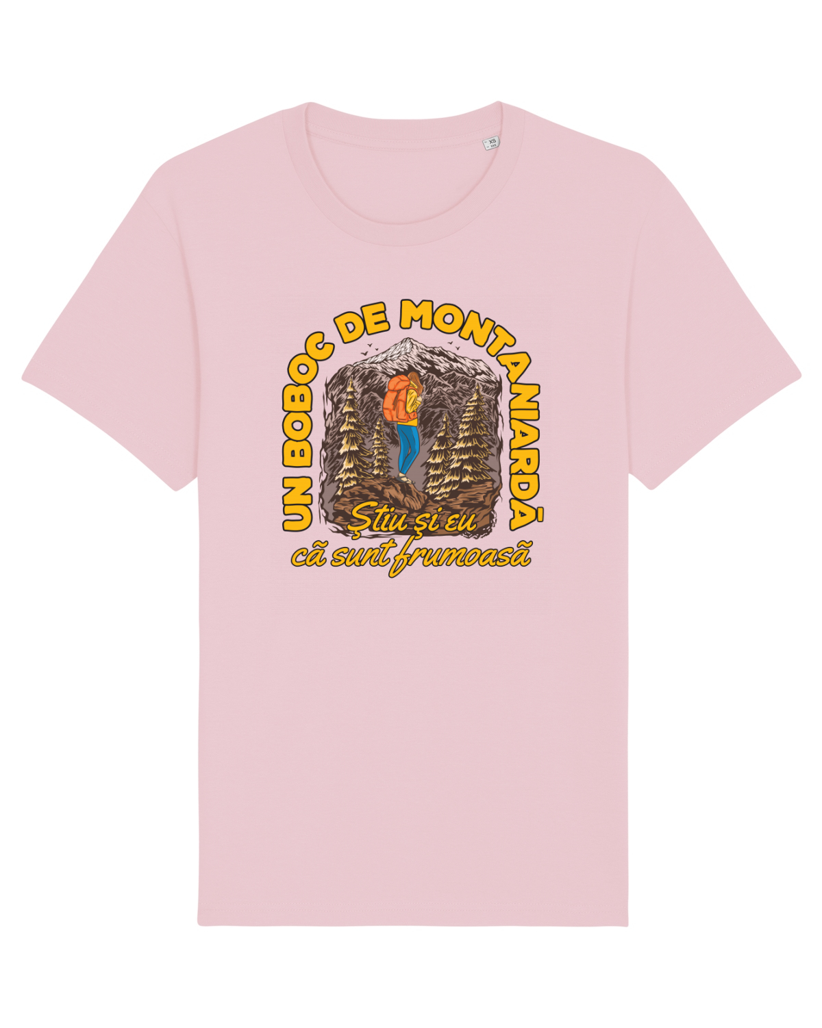 Tricou mânecă scurtă Unisex Rocker Cotton Pink