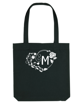 Litera M - alb Black