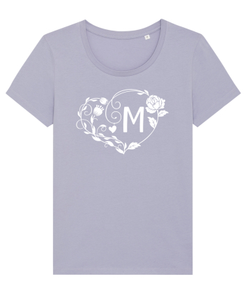 Litera M - alb Lavender
