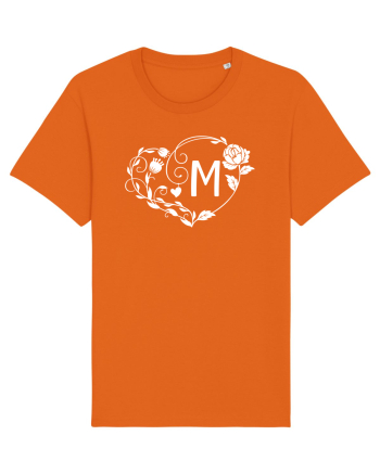 Litera M - alb Bright Orange