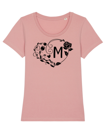 Litera M - negru Canyon Pink