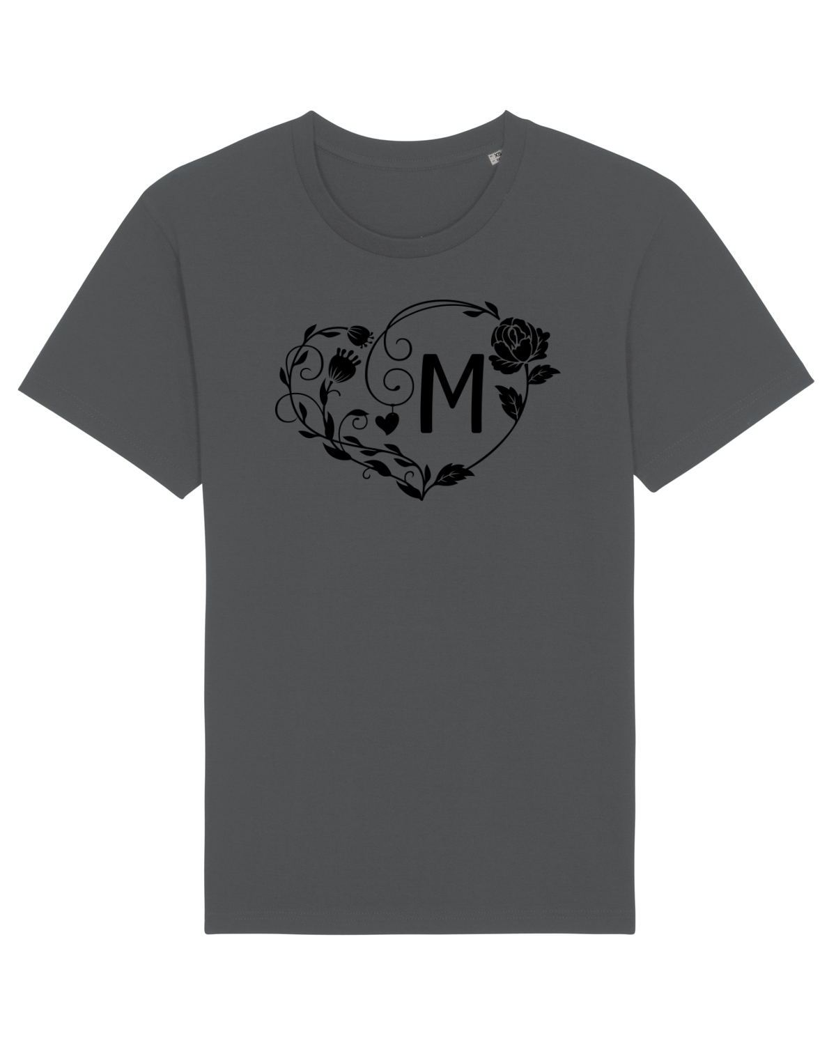Tricou mânecă scurtă Unisex Rocker Anthracite