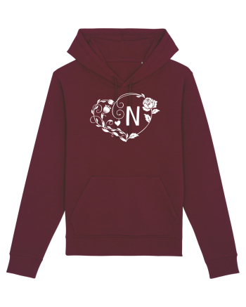 Litera N - alb Burgundy