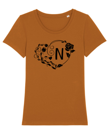 Litera N - negru Roasted Orange