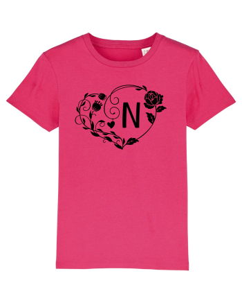 Litera N - negru Raspberry